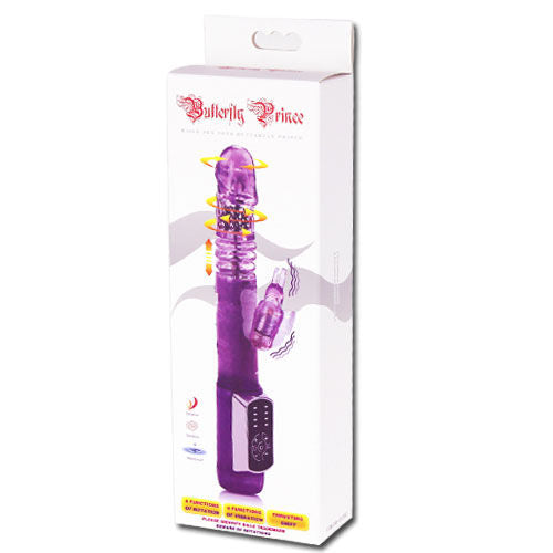 Baile Butterfly Prince Vibratore Rabbit Rotante con Stimolatore Clitoride