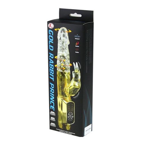 Baile Gold Prince Vibratore Rabbit Rotante con Stimolatore Clitoride