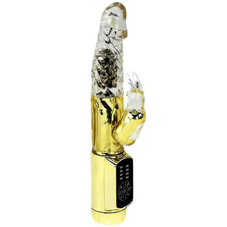 Baile Gold Prince Vibratore Rabbit Rotante con Stimolatore Clitoride – immagine 2