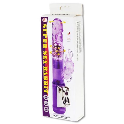 Baile Super Sex Rabbit Vibratore Rabbit Rotante con Stimolatore Clitoride – immagine 2
