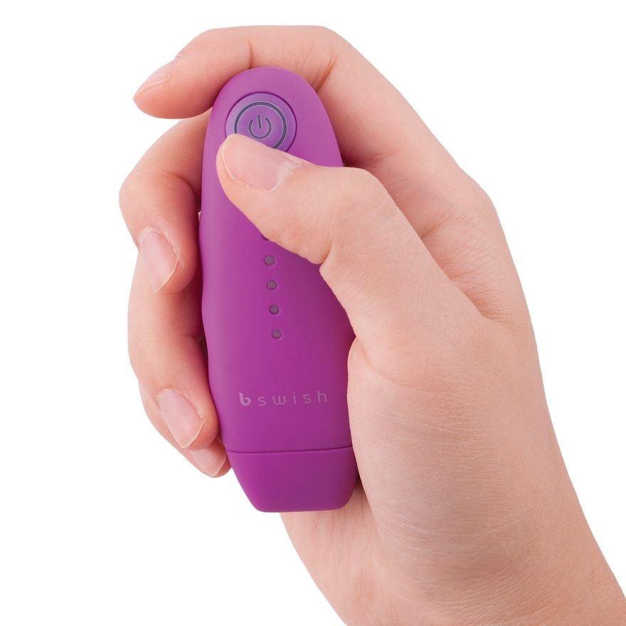 B Swish Bnaughty Classic Unleashed Proiettile Vibrante con Telecomando Lilla – immagine 6