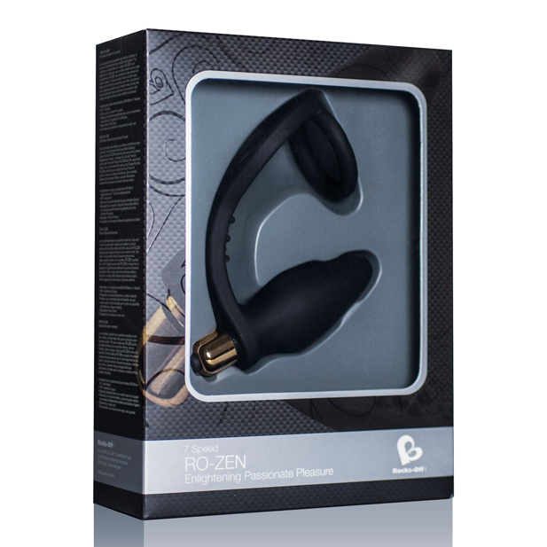 Rocks-Off Ro-Zen Plug Prostatico con Doppio Anello Vibrante 7 Velocità – immagine 3