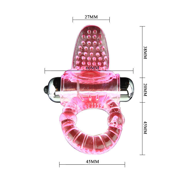 Baile Sweet Ring Anello Vibrante 10 Ritmi con Bullet Rosa – immagine 4