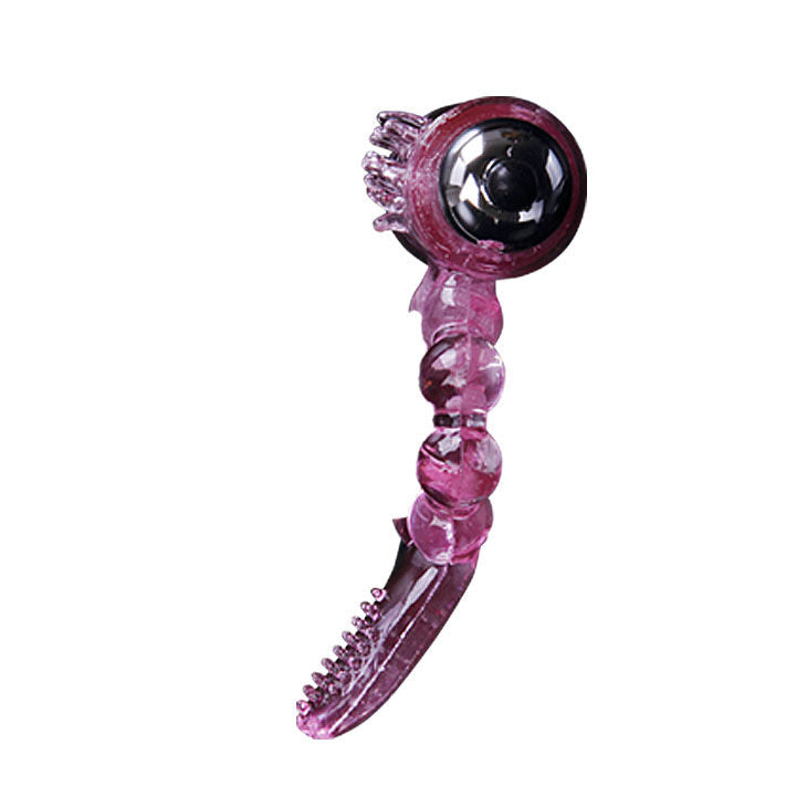 Baile Anello Vibrante in Silicone con Lingua 10 Ritmi Rosa – immagine 7