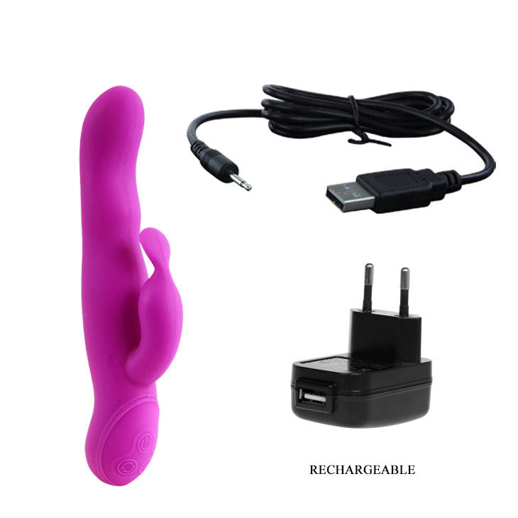 Pretty Love Hale Vibratore Rotante con Stimolatore Clitoride Lilla – immagine 9