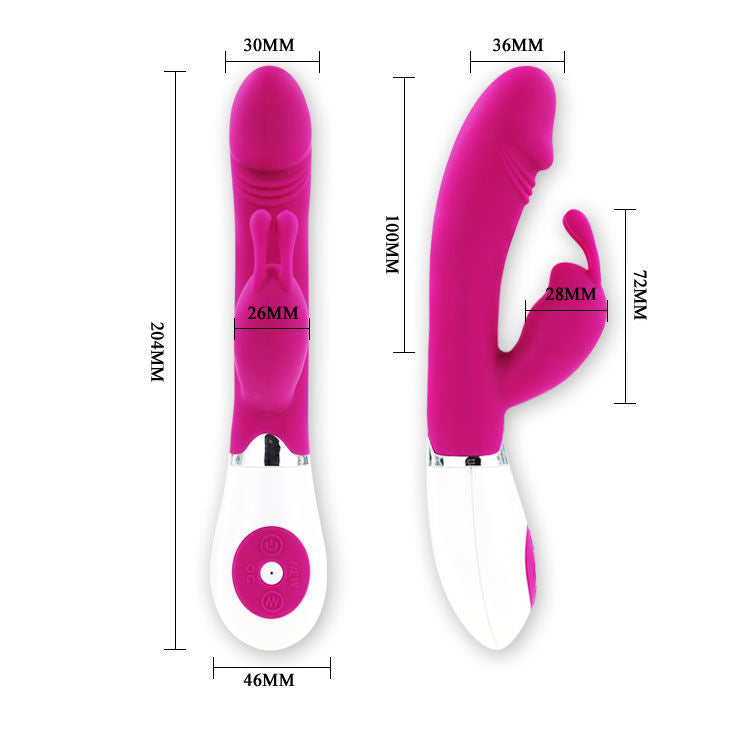 Pretty Love Gene Vibratore Rabbit 30 Funzioni Lilla e Bianco – immagine 6
