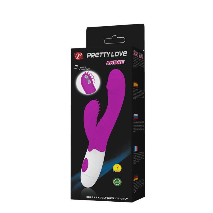 Pretty Love Andre Vibratore con Stimolatore Clitoride 30 Funzioni Lilla – immagine 9