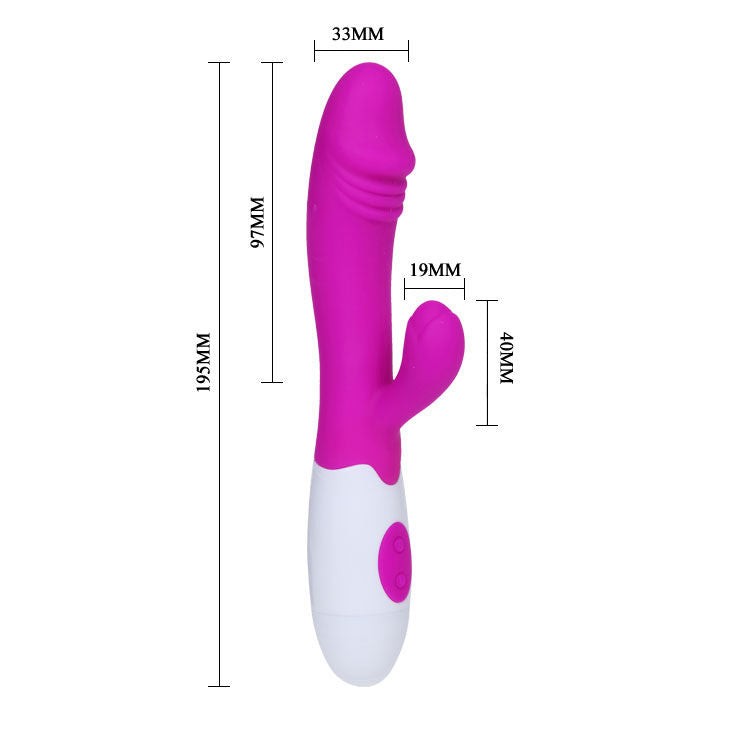 Pretty Love Snappy Vibratore con Stimolatore Clitoride 30 Funzioni Lilla e Bianco – immagine 8