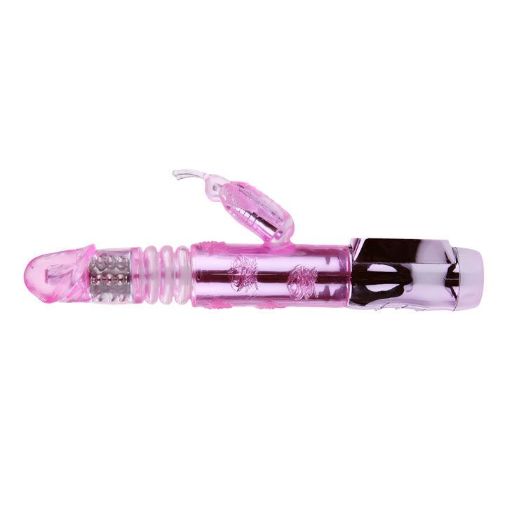 Baile Throbbing Butterfly Vibratore Rabbit Rotante con Stimolatore Clitoride – immagine 6