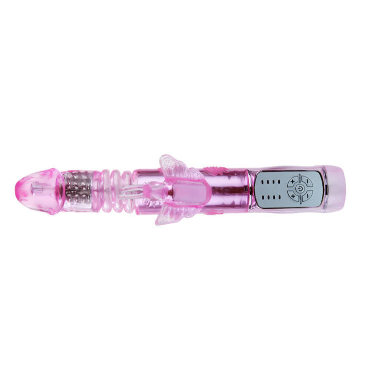 Baile Throbbing Butterfly Vibratore Rabbit Rotante con Stimolatore Clitoride – immagine 7