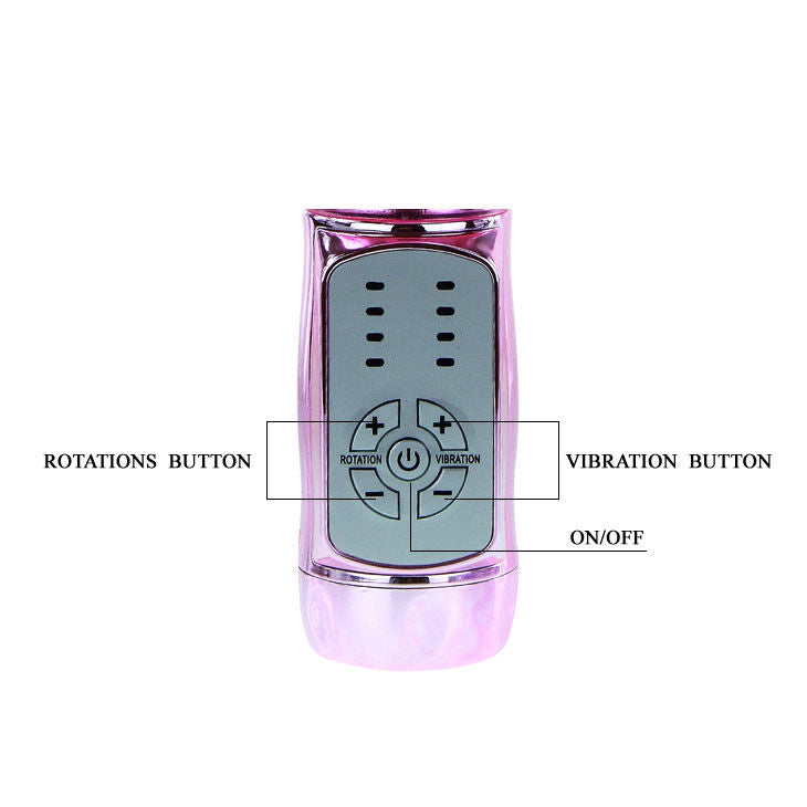 Baile Throbbing Butterfly Vibratore Rabbit Rotante con Stimolatore Clitoride – immagine 9
