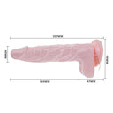 Baile Super Rota Dong Dildo Rotante e Vibrante con Ventosa 20,5 cm – immagine 5