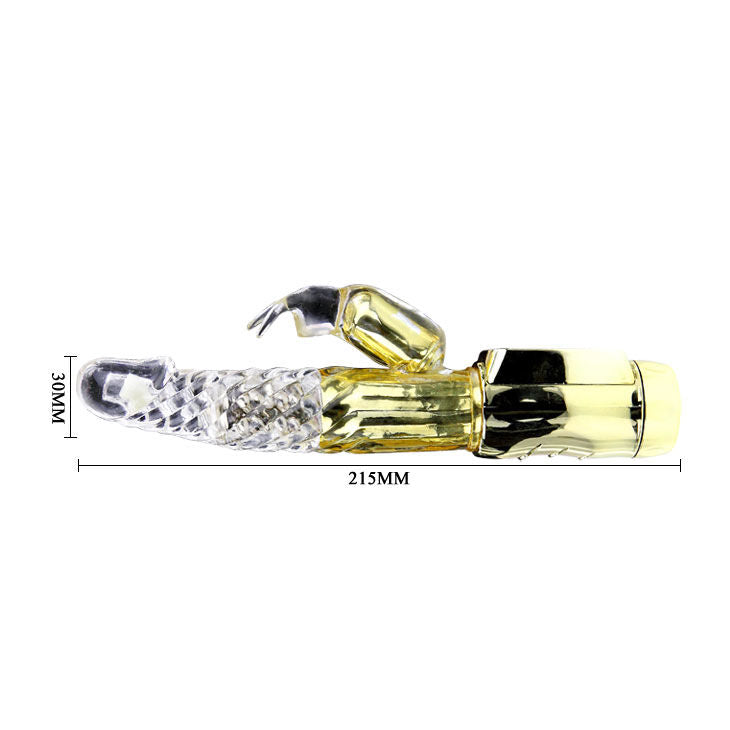 Baile Gold Prince Vibratore Rabbit Rotante con Stimolatore Clitoride – immagine 6
