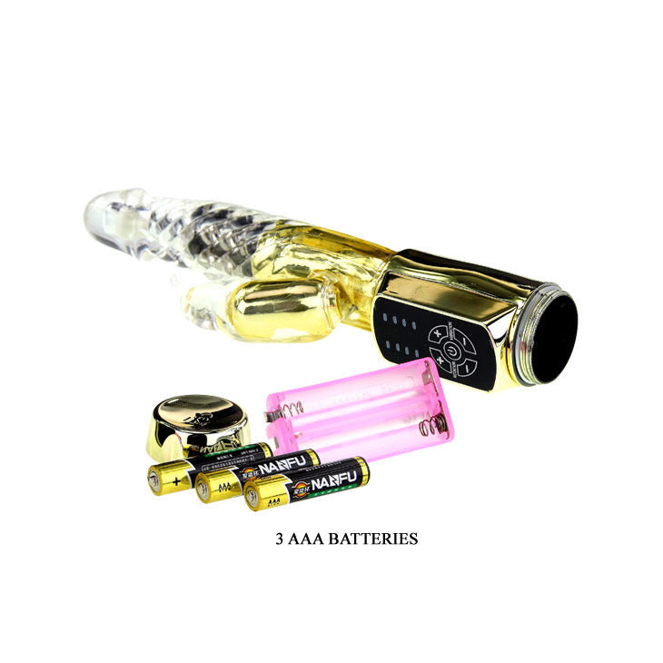 Baile Gold Prince Vibratore Rabbit Rotante con Stimolatore Clitoride – immagine 8