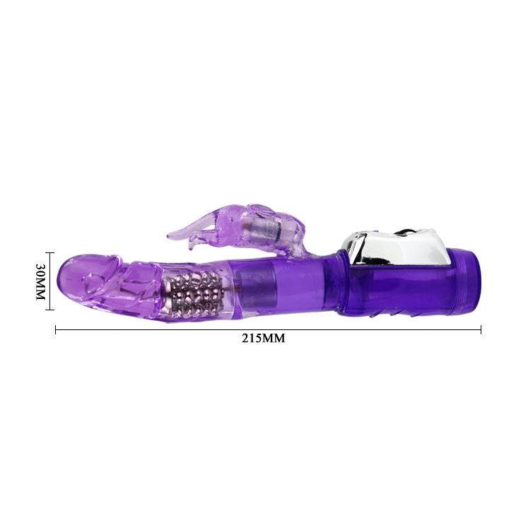 Baile Super Sex Rabbit Vibratore Rabbit Rotante con Stimolatore Clitoride – immagine 7
