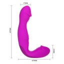 Pretty Love Angelo Strap-On Vibrante Senza Imbracatura Ricaricabile Lilla – immagine 6