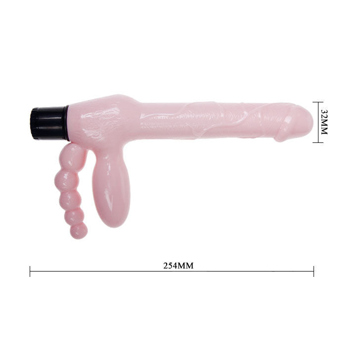 Baile Strap-On Senza Imbracatura Vibrante con Stimolatore Anale 25,4 cm – immagine 6