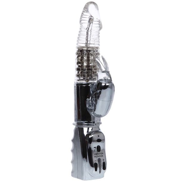Baile Amour Missile Vibratore Rotante Trasparente 26,5 cm