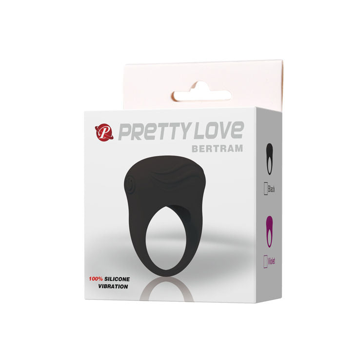 Pretty Love Bertram Anello Vibrante in Silicone Nero – immagine 8