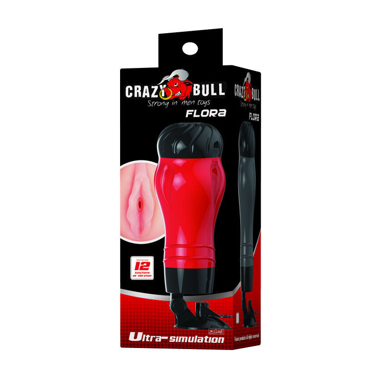 Crazy Bull Flora Masturbatore Vagina Vibrante con Ventosa – immagine 9