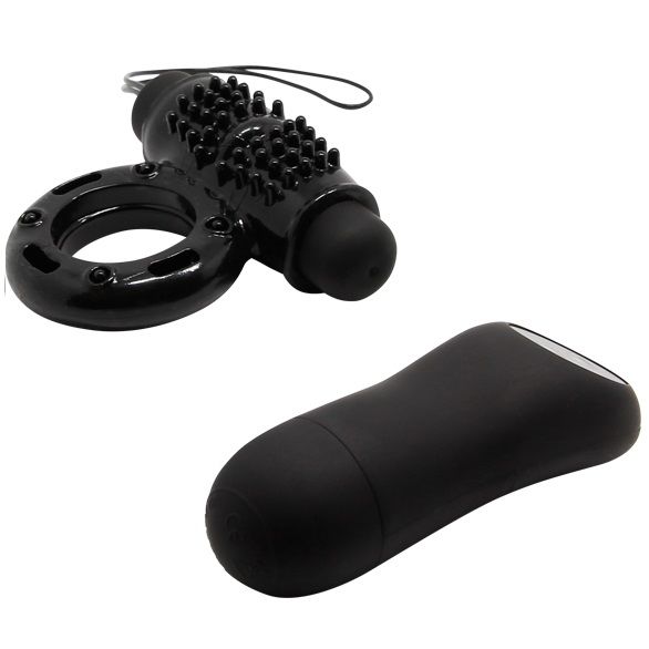 Baile Anello Vibrante con Telecomando e Stimolatore Clitoride Nero – immagine 2