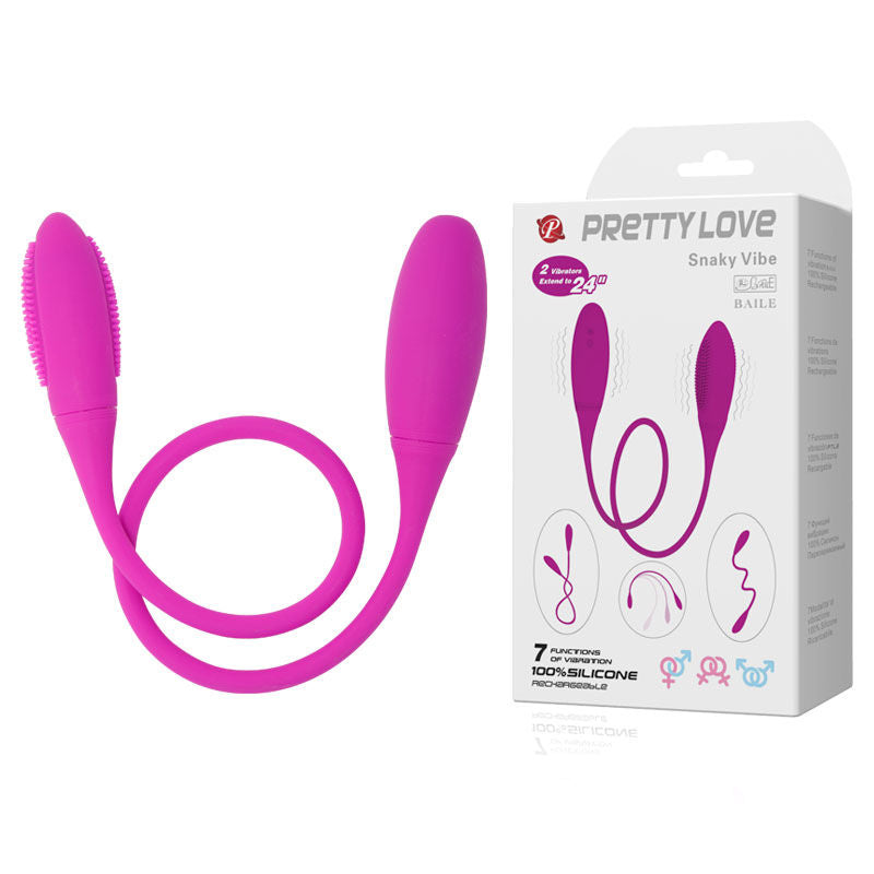 Pretty Love Snaky Deluxe Vibratore Doppio Flessibile Ricaricabile