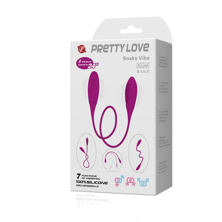 Pretty Love Snaky Deluxe Vibratore Doppio Flessibile Ricaricabile – immagine 9