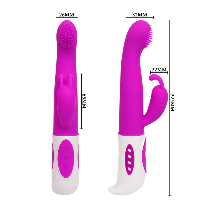 Pretty Love Hugh Vibratore Rabbit Oscillante Lilla – immagine 6