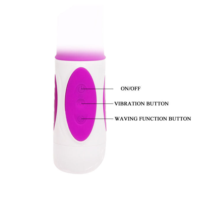 Pretty Love Hugh Vibratore Rabbit Oscillante Lilla – immagine 7