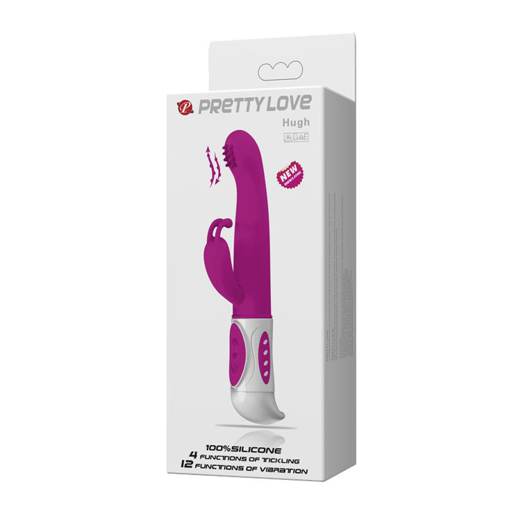 Pretty Love Hugh Vibratore Rabbit Oscillante Lilla – immagine 9