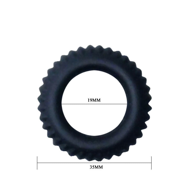 Baile Titan Cockring in Silicone Nero 1,9 cm – immagine 4