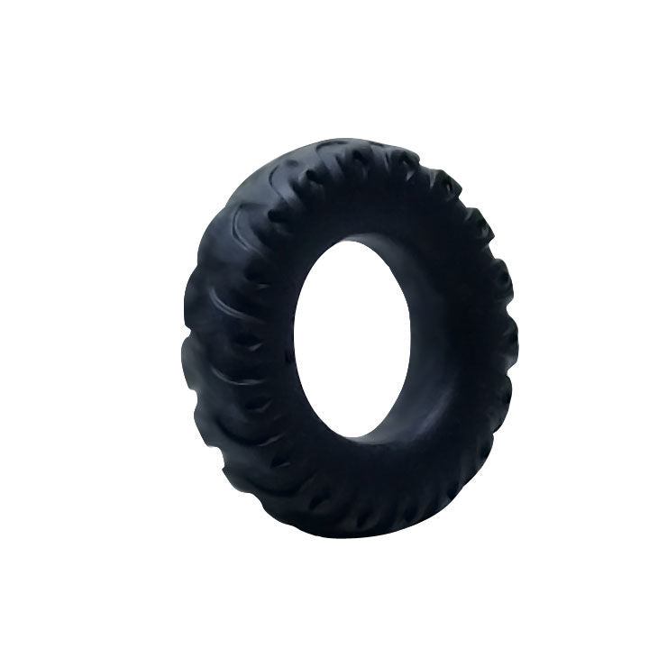 Baile Titan Cockring in Silicone Nero e Verde 2 cm – immagine 2