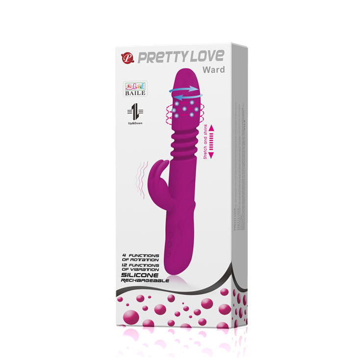 Pretty Love Ward Vibratore Rabbit Rotante Su e Giù Ricaricabile – immagine 8