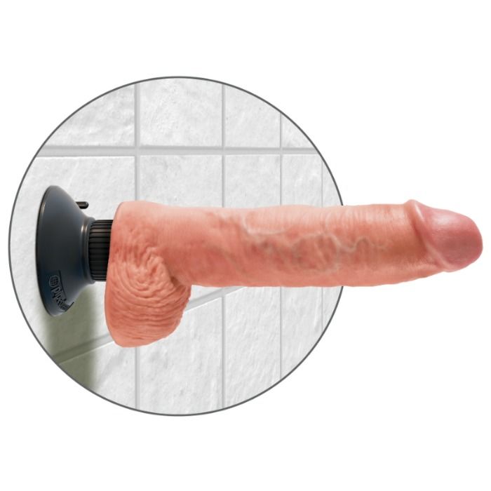 King Cock Dildo Vibrante Realistico con Testicoli 25,5 cm – immagine 4
