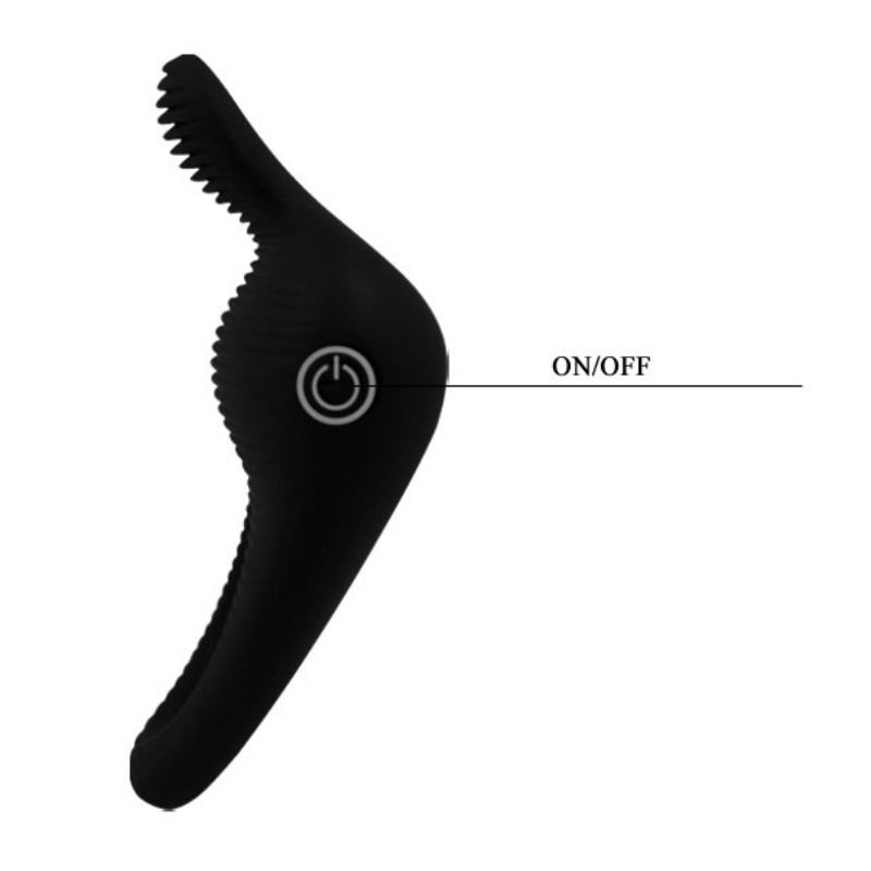 Pretty Love Thimble Anello Vibrante per il Pene Nero – immagine 5