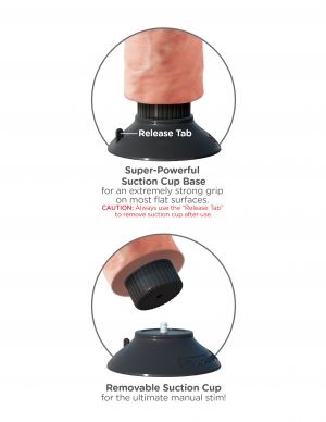 King Cock Dildo Vibrante Realistico 20,32 cm – immagine 5