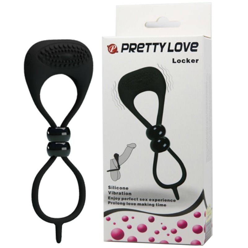 Pretty Love Anello Doppio Vibrante per Pene e Testicoli Nero – immagine 8
