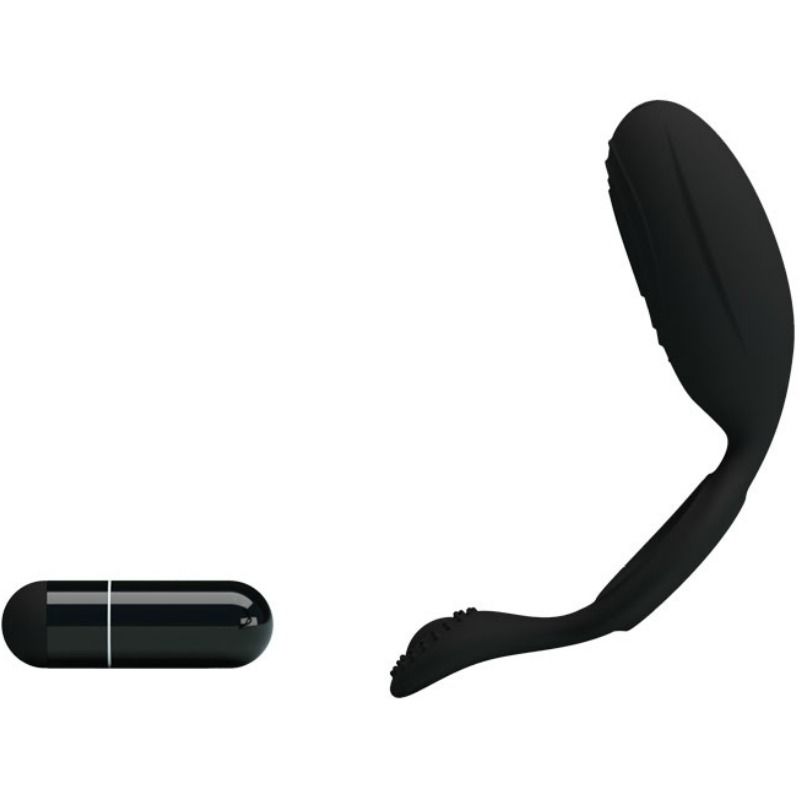 Pretty Love Ethel Anello Vibrante con Stimolatore Clitoride Nero – immagine 2