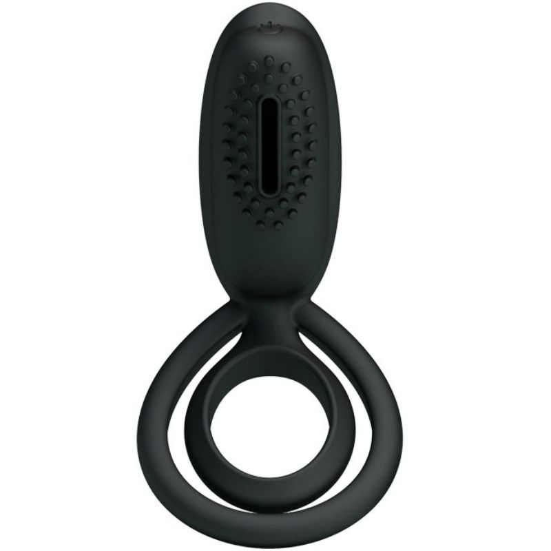 Pretty Love Esther Anello Vibrante con Stimolatore Clitoride Nero – immagine 2