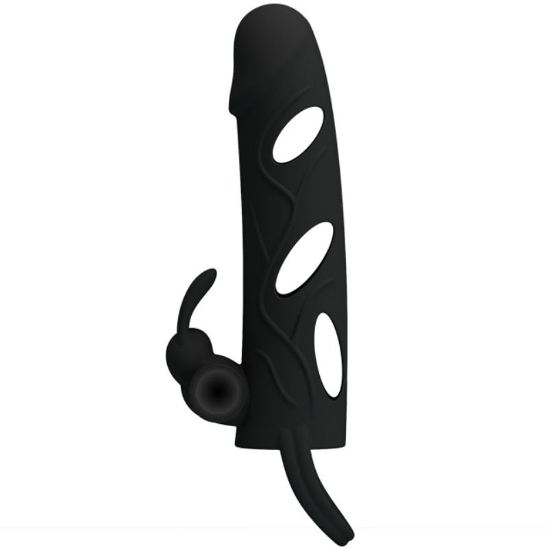 Pretty Love Guaina Vibrante in Silicone con Anello Testicoli 14 cm