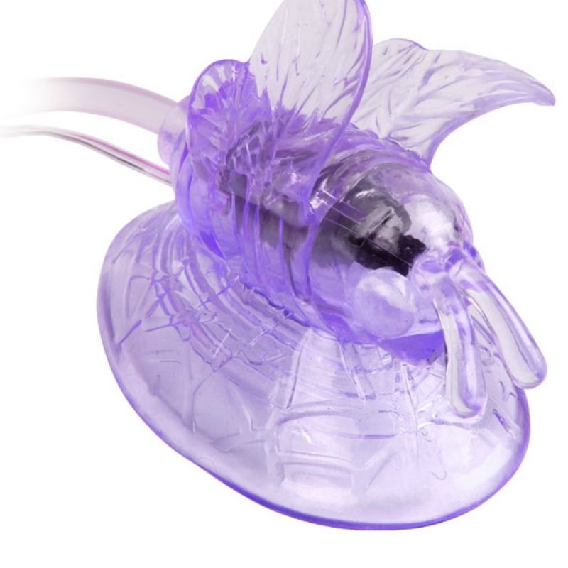 Baile Farfalla Vibrante Stimolatore Clitoride con Pompetta Lilla – immagine 3