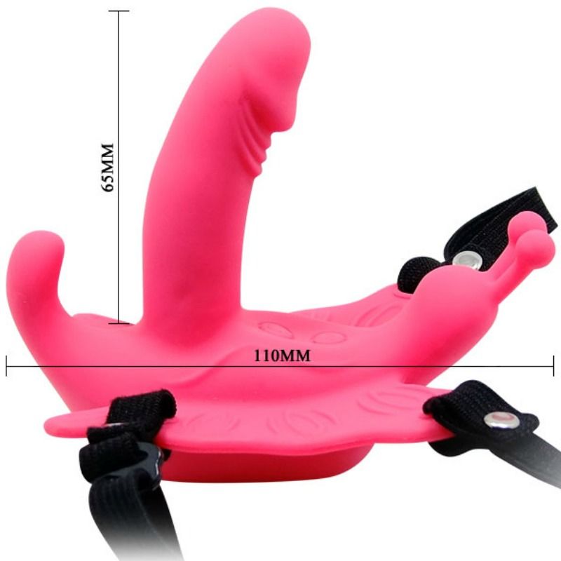 Baile Ultra Passionate Farfalla Vibrante Indossabile con Telecomando – immagine 5