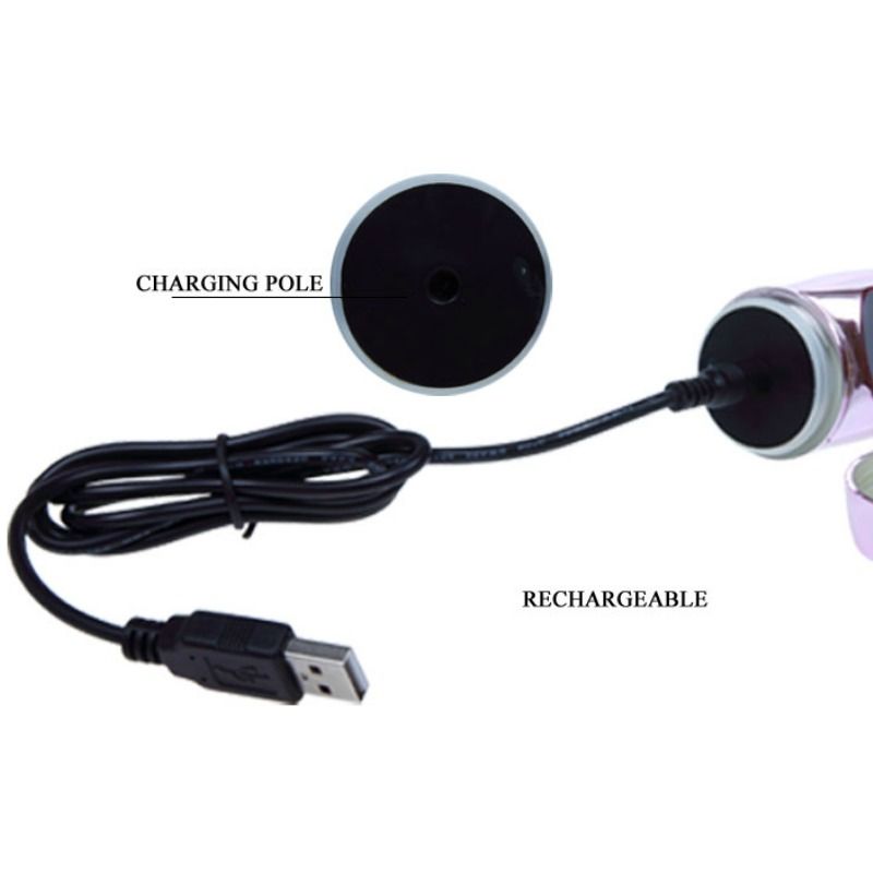 Baile Throbbing Butterfly Vibratore Rabbit Rotante Su e Giù Ricaricabile – immagine 7