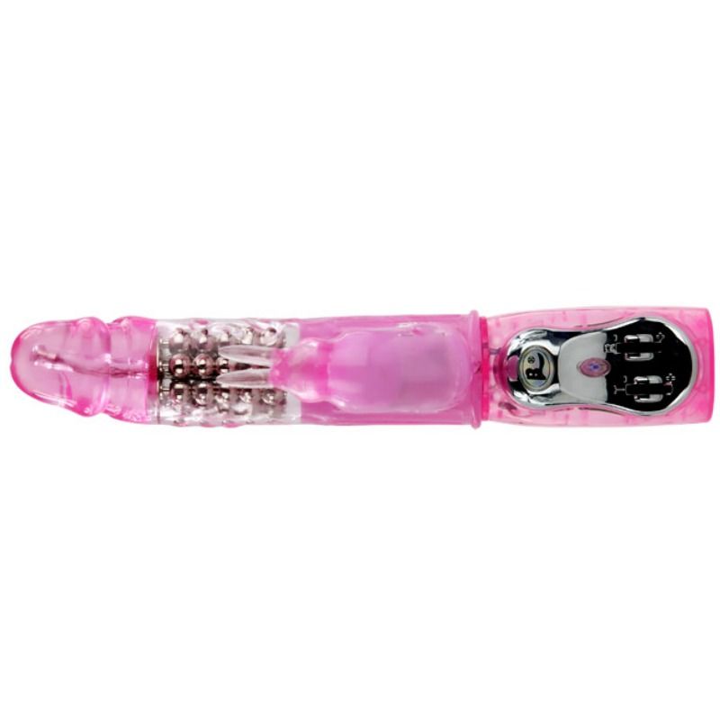 Baile Vibratore Rabbit Rotante Multivelocità in TPR – immagine 4