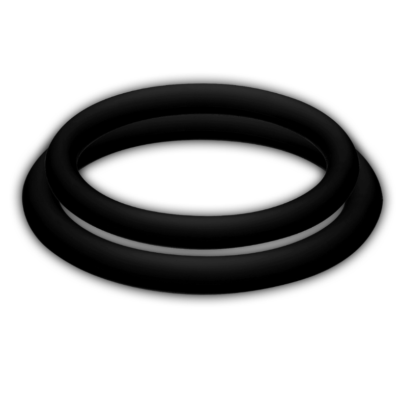 Joydivision Potenzduo Black Rings Anelli Pene e Testicoli in Silicone Taglia M