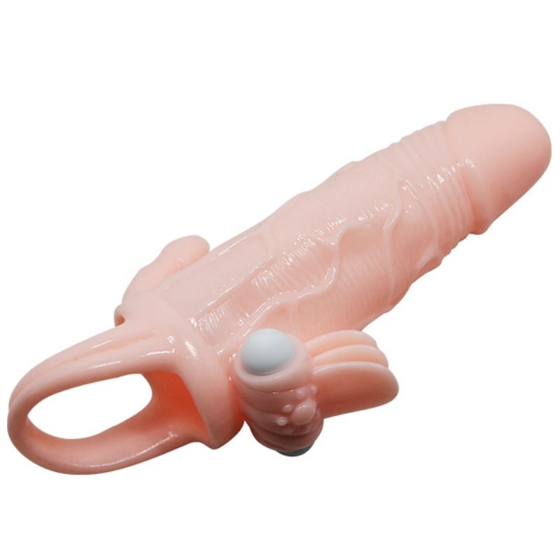 Baile Brave Man Guaina per Pene Realistica con Stimolatore Clitoride e Anale 16,5 cm – immagine 5