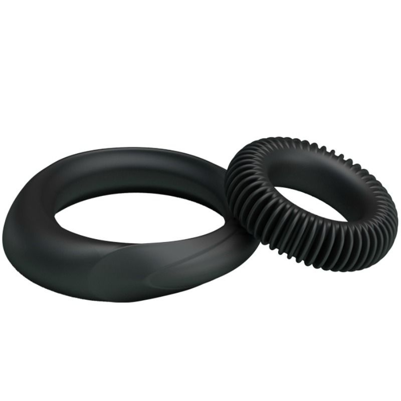 Baile Manhood Kit 2 Anelli in Silicone per Pene e Glande – immagine 4