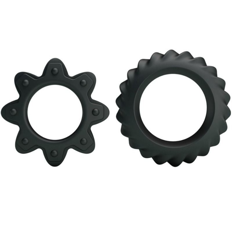 Baile Kit 2 Anelli Fioriti in Silicone per Pene