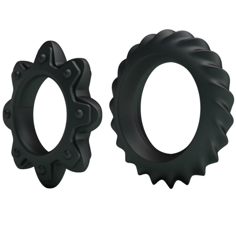 Baile Kit 2 Anelli Fioriti in Silicone per Pene – immagine 2