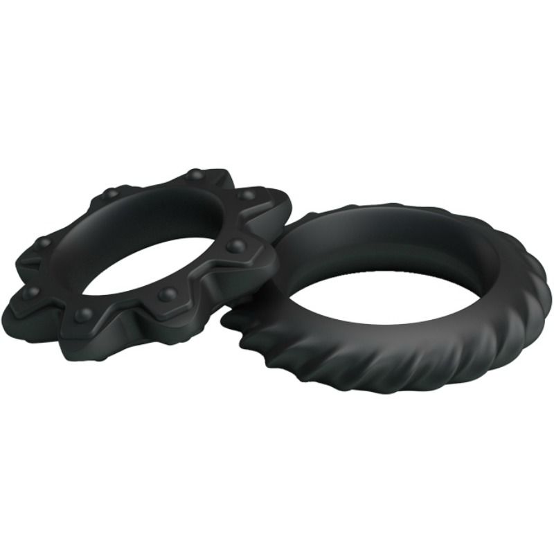 Baile Kit 2 Anelli Fioriti in Silicone per Pene – immagine 4